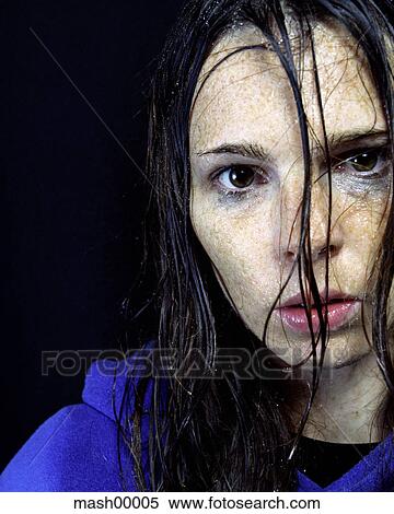 Stock Photography - pelt, person, pure, clean, daubed, blurred, damp. Fotosearch