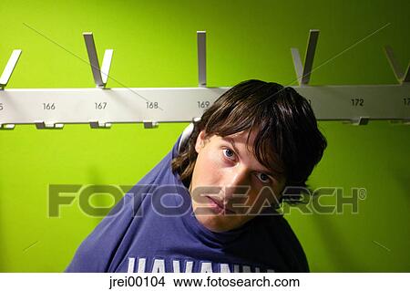Picture - person, young, hang, green, model, human. Fotosearch