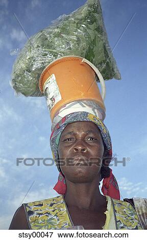 Stock Photo - portrait, South Africa, South African, Africa, African, fearful, afraid. Fotosearch