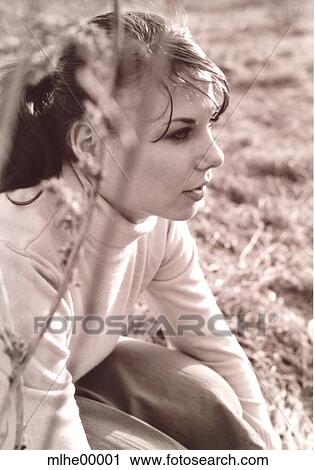 portrait, sun, nature, girl, woman, calm, silence View Large Photo Image Stock Image - portrait, sun, nature, girl, woman, calm, silence. Fotosearch