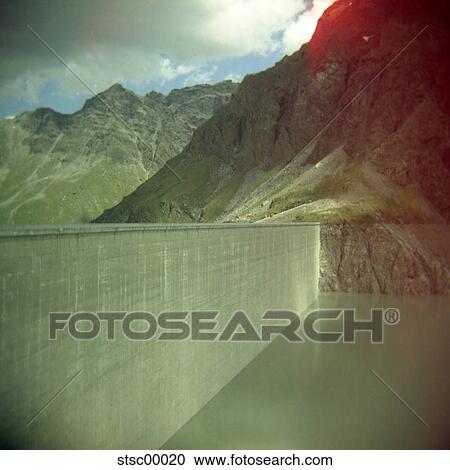 retaining wall, lake, Switzerland, mountains, mountain, reservoir, water View Large Photo Image Stock Image - retaining wall, lake, Switzerland, mountains, mountain, reservoir, water. Fotosearch