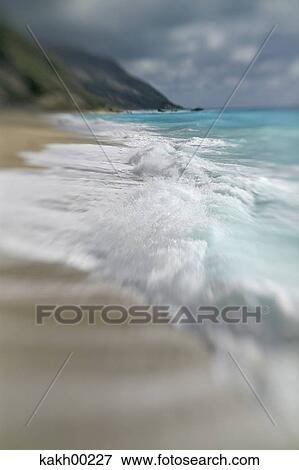 sea, artistic impression, beach, wave, waves, surge, breakers View Large Photo Image Stock Photo - sea, artistic impression, beach, wave, waves, surge, breakers. Fotosearch