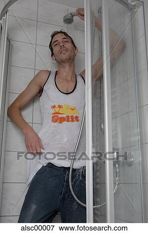 shower, bad, fashion, modern, portrait, teenager View Large Photo Image Stock Photo - shower, bad, fashion, modern, portrait, teenager. Fotosearch