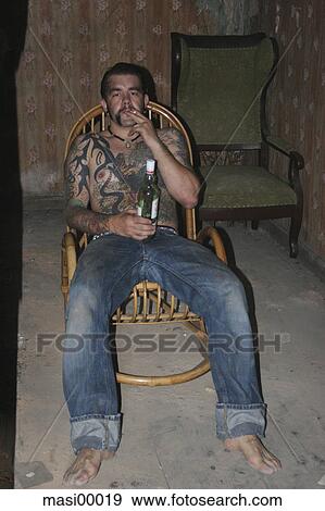 tattoo, cigarette, bottle, waiting, smoking, reflective View Large Photo Image Stock Photo - tattoo, cigarette, bottle, waiting, smoking, reflective. Fotosearch