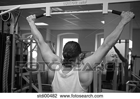 Stock Image - torso, bodybuilding, house, gym, shop, arms. Fotosearch