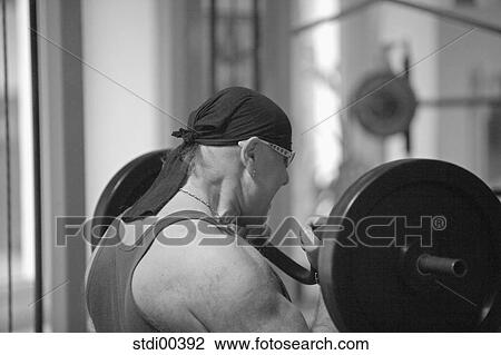 Stock Image - upper part of the body, bodybuilding, torso, sport, shop, arms. Fotosearch