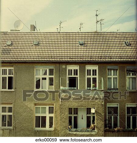wooden window frame, facade, house front, Berlin, buildings, building, aerial View Large Photo Image Stock Photo - wooden window frame, facade, house front, Berlin, buildings, building, aerial. Fotosearch