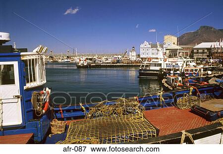 Boats on Cape Town Waterfront South Africa View Large Photo Image Stock Photo - Boats on Cape Town Waterfront South Africa. Fotosearch