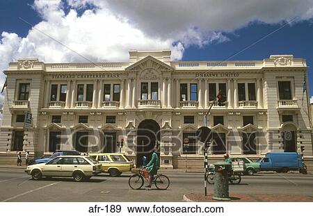 Colonial Bank Facade Harare Zimbabwe View Large Photo Image Stock Photo - Colonial Bank Facade Harare Zimbabwe. Fotosearch