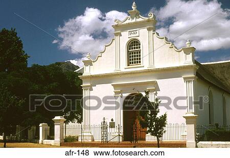 Stock Photo - European Style Facade of Rhenish Church South Africa. Fotosearch