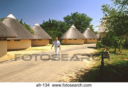 Huts and Tourist Pretoriuskop Camp South Africa View Large Photo Image Picture - Huts and Tourist Pretoriuskop Camp South Africa. Fotosearch
