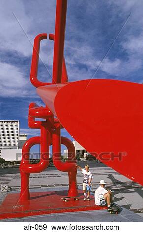 Stock Photo - Modern Pipework Sculpture Cape Town South Africa. Fotosearch
