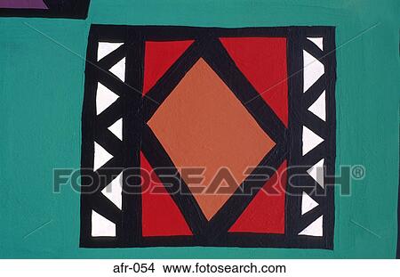 Ndebele Mural South Africa View Large Photo Image Picture - Ndebele Mural South Africa. Fotosearch