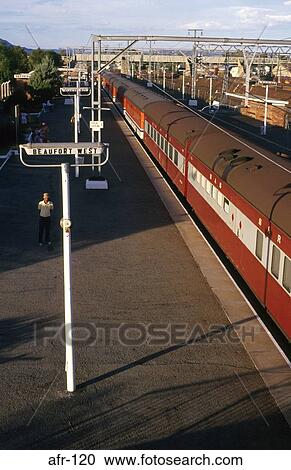 Railway Train in Station South Africa View Large Photo Image Stock Image - Railway Train in Station South Africa. Fotosearch