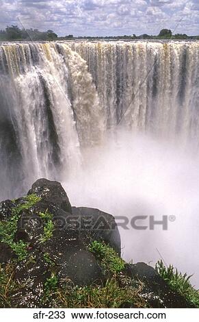 Stock Image - Victoria Falls Zimbabwe. Fotosearch