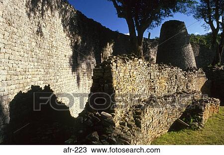 Walls and Tower Great Zimbabwe View Large Photo Image Stock Image - Walls and Tower Great Zimbabwe. Fotosearch
