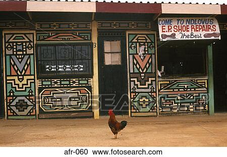 Zulu Shop Painted in Traditional Style South Africa View Large Photo Image Stock Image - Zulu Shop Painted in Traditional Style South Africa. Fotosearch