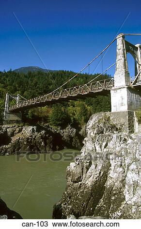 Alexandra Suspension Bridge over Fraser River Canada View Large Photo Image Stock Image - Alexandra Suspension Bridge over Fraser River Canada. Fotosearch