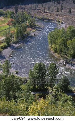 Picture - Bend in Hayes River Canada. Fotosearch