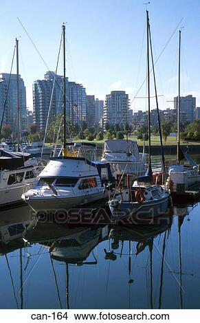 Boats at Marina Coal Harbour Vancouver Canada View Large Photo Image Picture - Boats at Marina Coal Harbour Vancouver Canada. Fotosearch