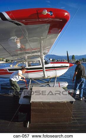 Cessna Seaplane at Quayside Kelowna Canada View Large Photo Image Stock Photo - Cessna Seaplane at Quayside Kelowna Canada. Fotosearch