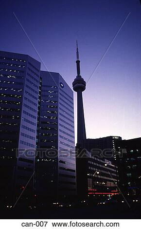 CN Tower and Offices Toronto Canada View Large Photo Image Stock Photo - CN Tower and Offices Toronto Canada. Fotosearch