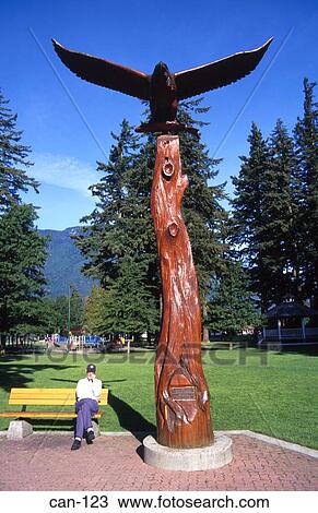 Eagle Carved in Wood Hope Canada View Large Photo Image Stock Image - Eagle Carved in Wood Hope Canada. Fotosearch