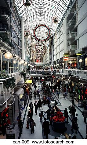 Eaton Shopping Mall Toronto Canada View Large Photo Image Stock Photo - Eaton Shopping Mall Toronto Canada. Fotosearch