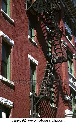 External Fire Escape on Victorian Building Canada View Large Photo Image Stock Image - External Fire Escape on Victorian Building Canada. Fotosearch