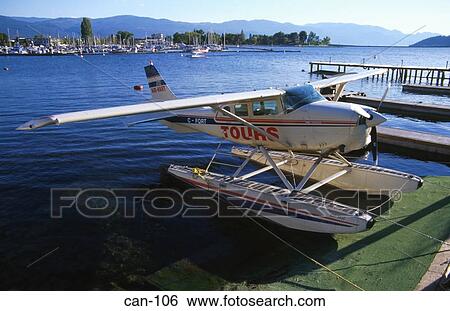 Floatplane at Quayside Kelowna Canada View Large Photo Image Stock Photograph - Floatplane at Quayside Kelowna Canada. Fotosearch