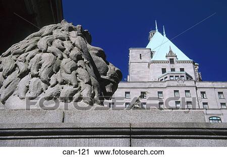 Lion Outside Vancouver Art Gallery Canada View Large Photo Image Stock Image - Lion Outside Vancouver Art Gallery Canada. Fotosearch