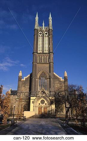 Neo-Gothic Church Front Toronto Canada View Large Photo Image Stock Image - Neo-Gothic Church Front Toronto Canada. Fotosearch