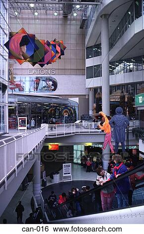 Shopping in Eaton Mall Toronto Canada View Large Photo Image Stock Photograph - Shopping in Eaton Mall Toronto Canada. Fotosearch