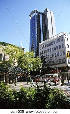 Small Square in Central Vancouver Canada View Large Photo Image Stock Photography - Small Square in Central Vancouver Canada. Fotosearch