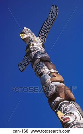 Totem Pole Stanley Park Vancouver Canada View Large Photo Image Stock Photo - Totem Pole Stanley Park Vancouver Canada. Fotosearch