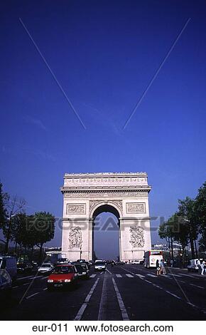 Stock Image - Arc de Triomphe Paris France. Fotosearch