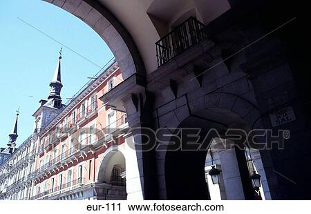 Arch Entrance to Plaza Mayor Madrid Spain View Large Photo Image Stock Image - Arch Entrance to Plaza Mayor Madrid Spain. Fotosearch