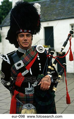 Bagpipes Piper Bandsman Tartan Dunkeld Scotland View Large Photo Image Stock Photo - Bagpipes Piper Bandsman Tartan Dunkeld Scotland. Fotosearch