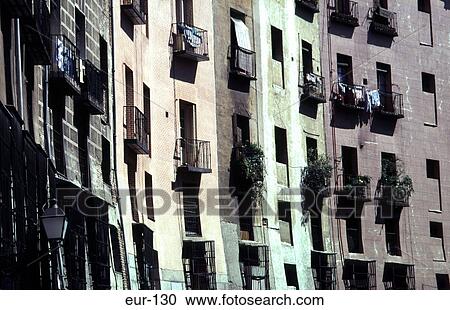 Balconies on Outer Wall Plaza Mayor Madrid Spain View Large Photo Image Stock Image - Balconies on Outer Wall Plaza Mayor Madrid Spain. Fotosearch