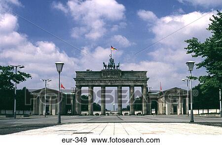Stock Photo - Brandenburg Gate (Pre 1989) East Berlin Germany. Fotosearch