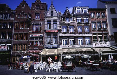 Stock Photography - Cafes Antwerp Belgium. Fotosearch