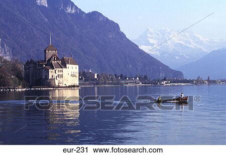Chateau De Chillon Montreaux Switzerland View Large Photo Image Stock Image - Chateau De Chillon Montreaux Switzerland. Fotosearch
