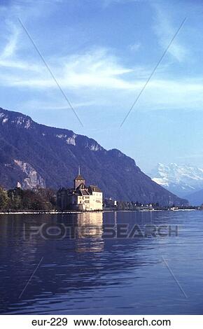 Stock Photo - Chateau De Chillon Montreaux Switzerland. Fotosearch