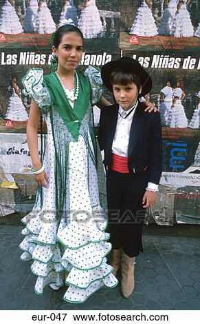 Children Flamenco Dress Seville Spain View Large Photo Image Stock Photo - Children Flamenco Dress Seville Spain. Fotosearch