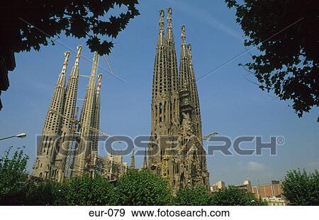 Church Construction Gaudi Saguada Familia Barcelona View Large Photo Image Stock Photo - Church Construction Gaudi Saguada Familia Barcelona. Fotosearch