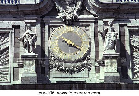 Clock Face Palacio Real Madrid View Large Photo Image Stock Photograph - Clock Face Palacio Real Madrid. Fotosearch