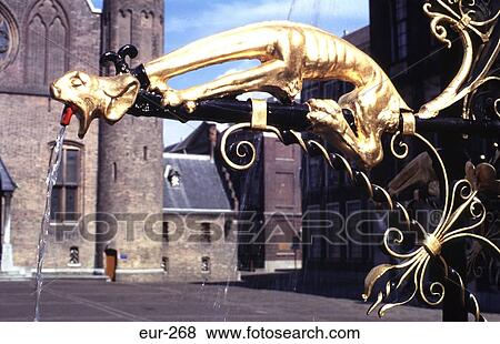 Detail of Fountain Parliament Building The Hague NL View Large Photo Image Stock Photo - Detail of Fountain Parliament Building The Hague NL. Fotosearch