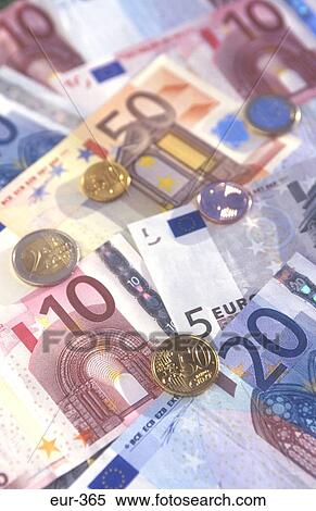 Display of Euro Notes and Coins View Large Photo Image Stock Photography - Display of Euro Notes and Coins. Fotosearch