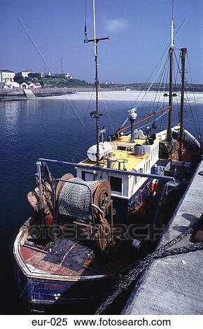 Fishing Boat in the Harbour Aran Ireland View Large Photo Image Stock Photography - Fishing Boat in the Harbour Aran Ireland. Fotosearch