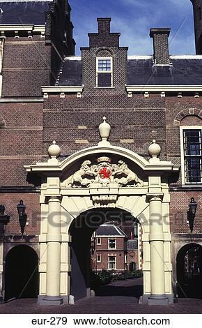 Stock Photo - Gateway to Parliament Buildings The Hague NL. Fotosearch